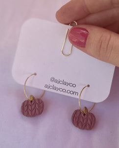 Mauve pumpkin hoops